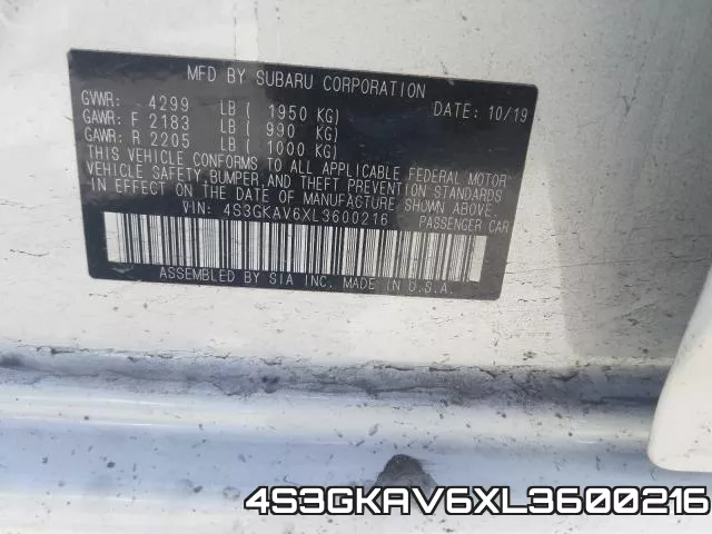 4S3GKAV6XL3600216