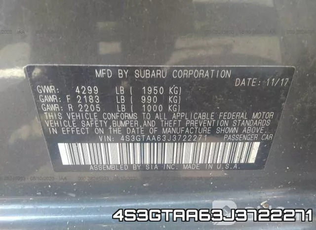 4S3GTAA63J3722271