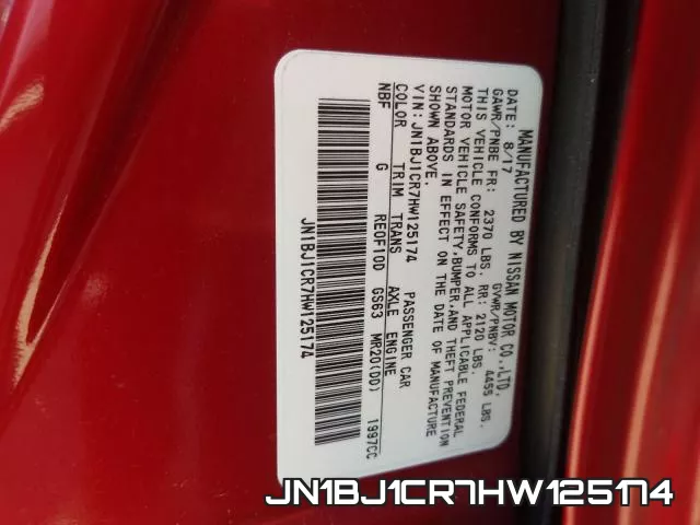 JN1BJ1CR7HW125174