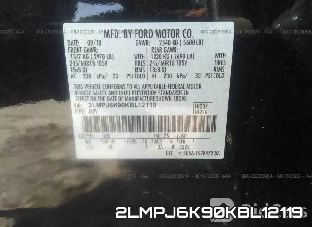 2LMPJ6K90KBL12119