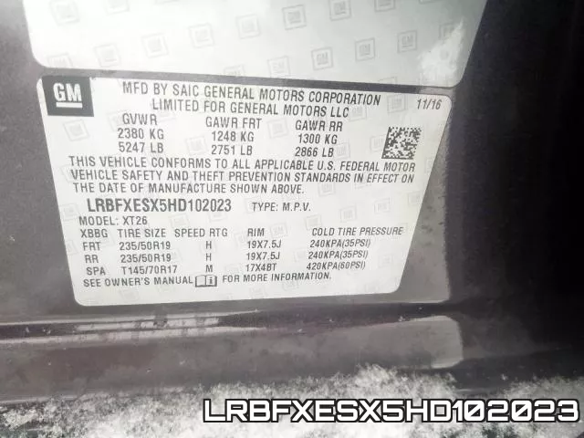 LRBFXESX5HD102023