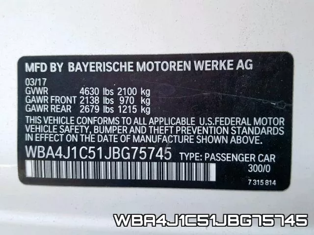 WBA4J1C51JBG75745