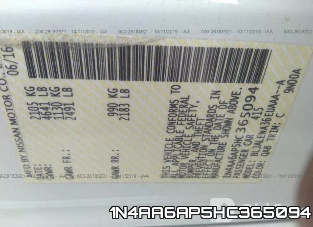 1N4AA6AP5HC365094