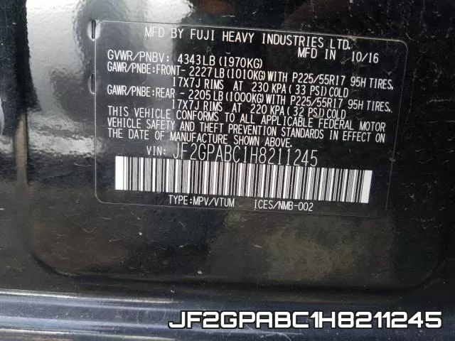 JF2GPABC1H8211245