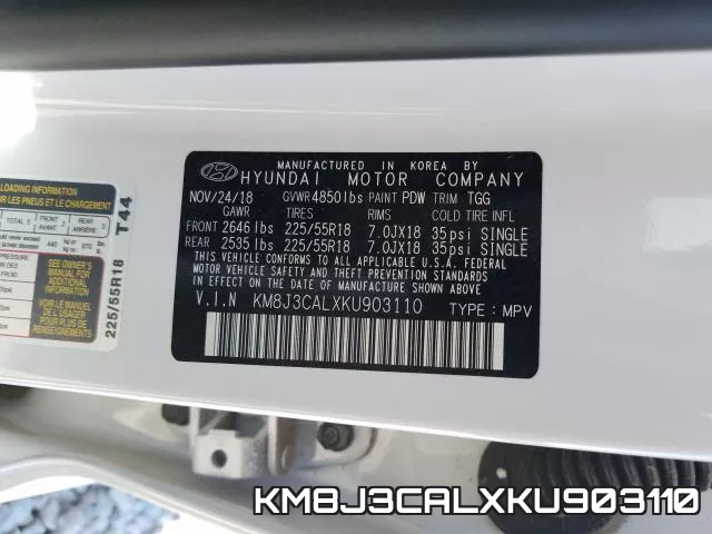 KM8J3CALXKU903110