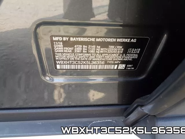WBXHT3C52K5L36356