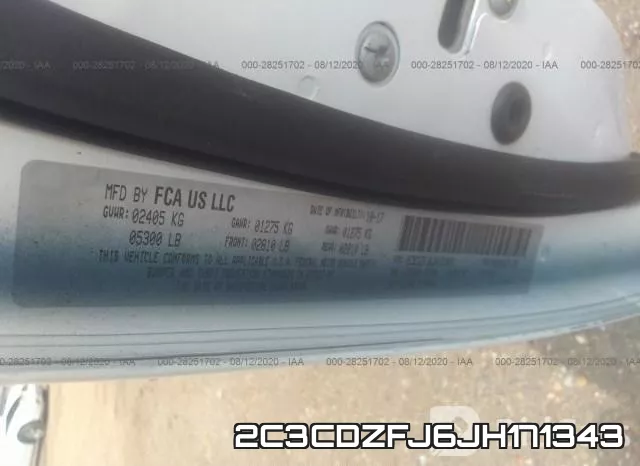 2C3CDZFJ6JH171343