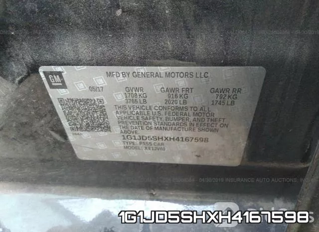 1G1JD5SHXH4167598