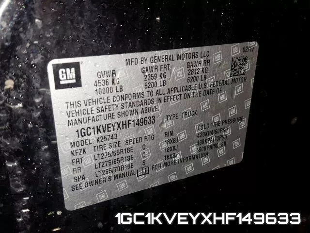 1GC1KVEYXHF149633
