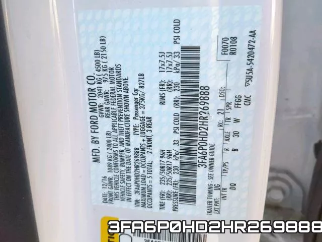 3FA6P0HD2HR269888
