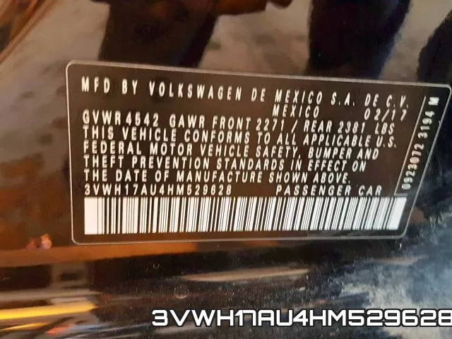 3VWH17AU4HM529628