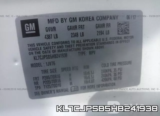 KL7CJPSB5HB241938