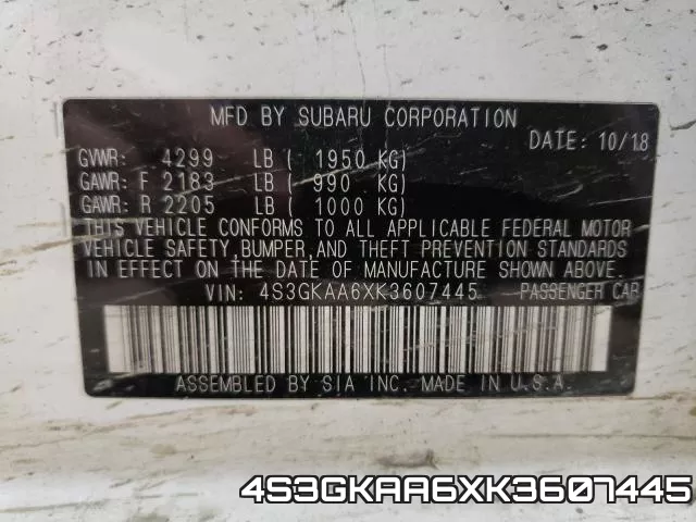 4S3GKAA6XK3607445