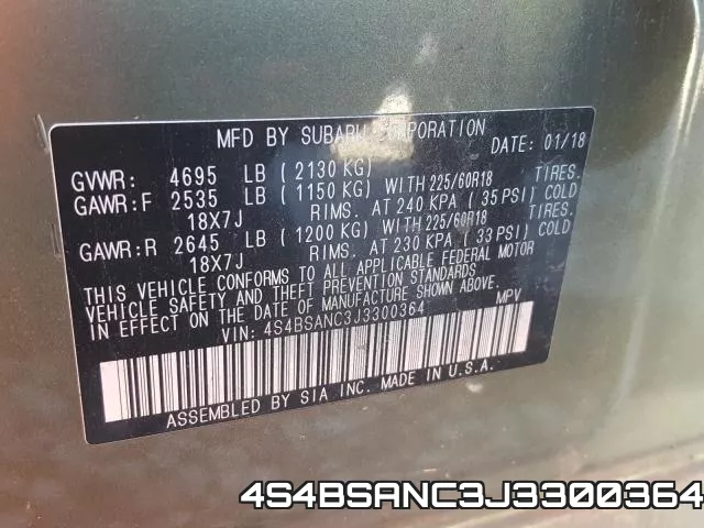 4S4BSANC3J3300364