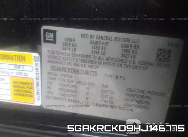 5GAKRCKD9HJ146775