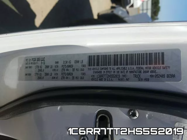 1C6RR7TT2HS552019