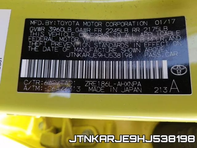 JTNKARJE9HJ538198