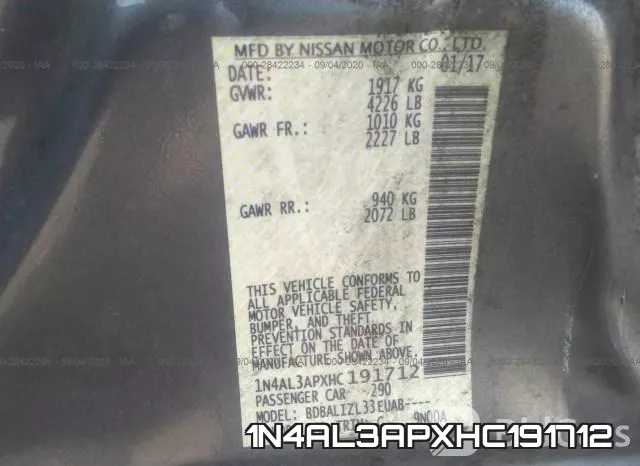 1N4AL3APXHC191712