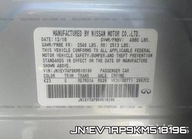 JN1EV7AP9KM518196