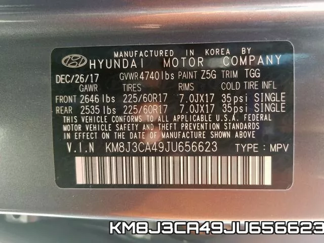 KM8J3CA49JU656623