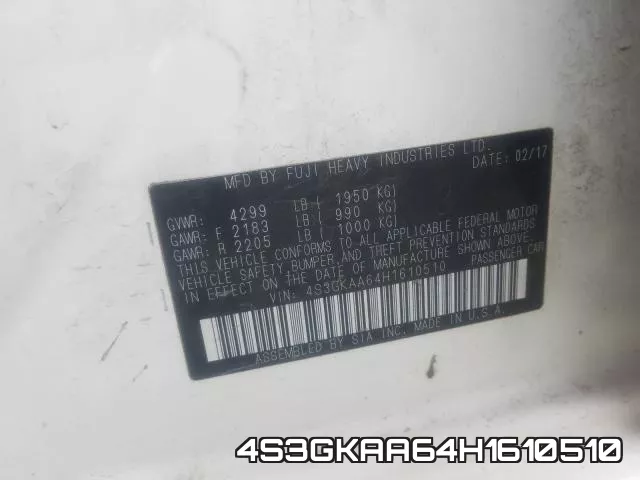 4S3GKAA64H1610510