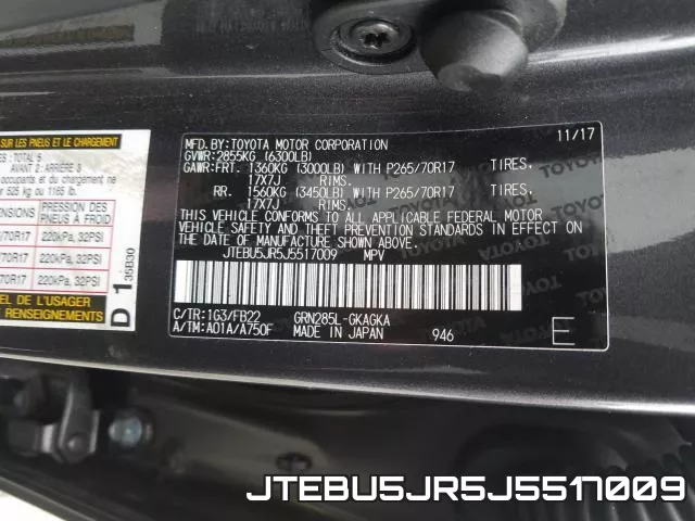 JTEBU5JR5J5517009