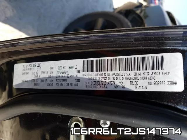 1C6RR6LT2JS147374