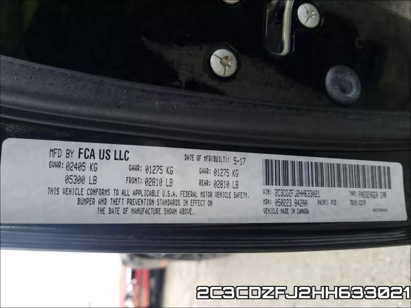 2C3CDZFJ2HH633021
