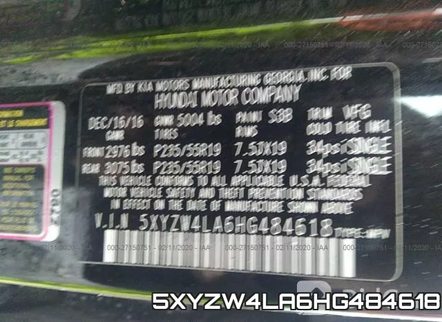 5XYZW4LA6HG484618