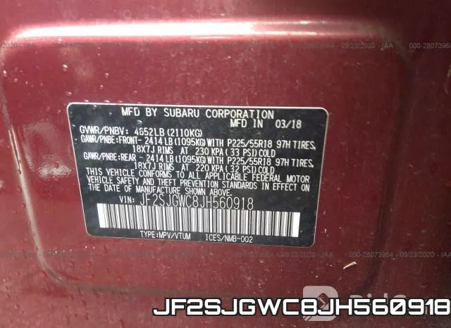 JF2SJGWC8JH560918