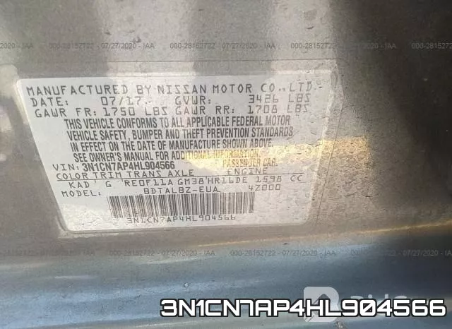3N1CN7AP4HL904566
