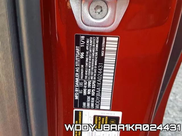 WDDYJ8AA1KA024431