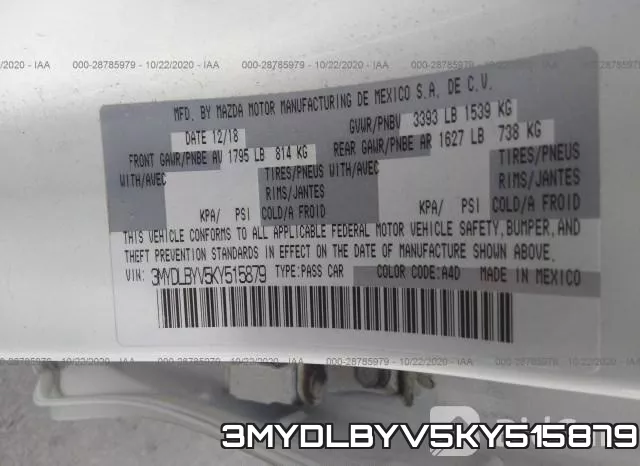 3MYDLBYV5KY515879