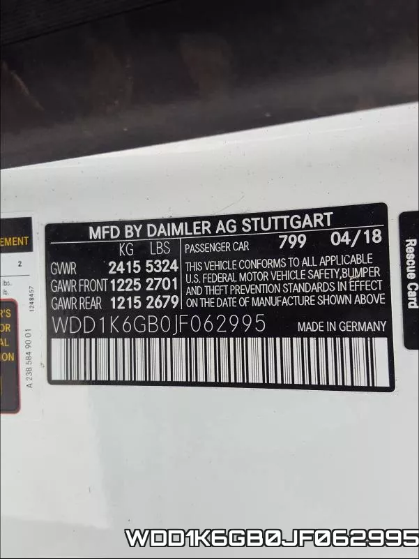 WDD1K6GB0JF062995