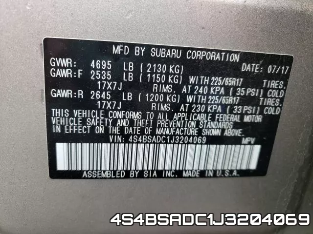 4S4BSADC1J3204069