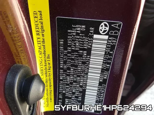 5YFBURHE1HP624294
