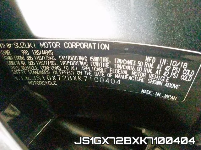 JS1GX72BXK7100404