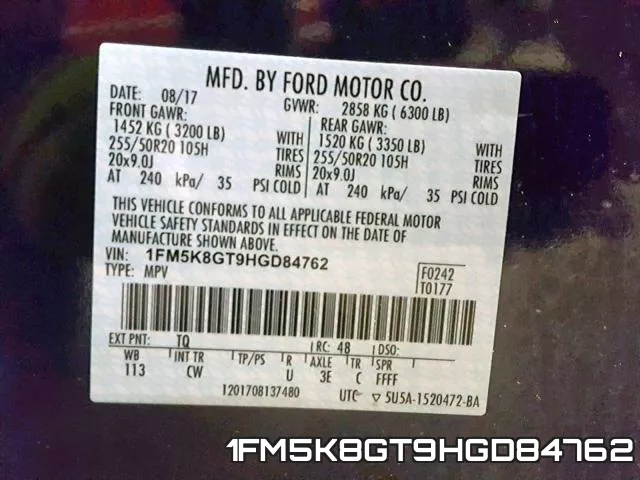 1FM5K8GT9HGD84762