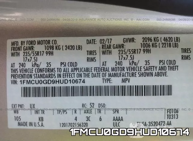 1FMCU0GD9HUD10674