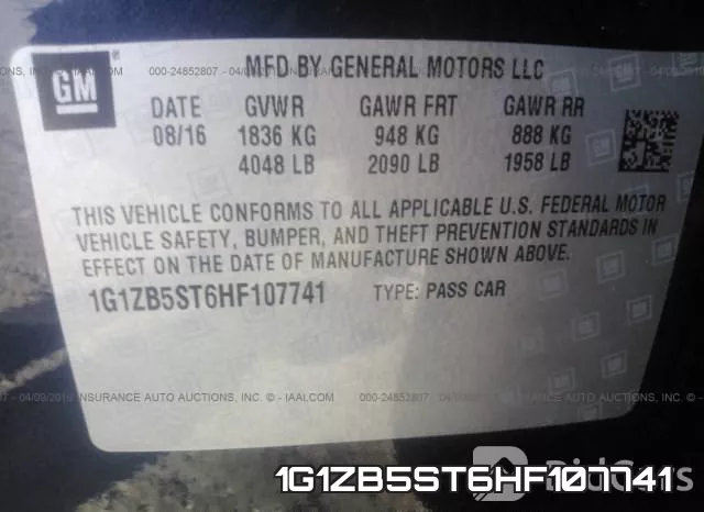1G1ZB5ST6HF107741