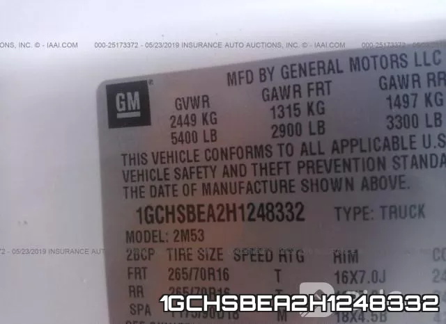 1GCHSBEA2H1248332