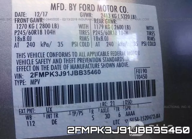 2FMPK3J91JBB35460