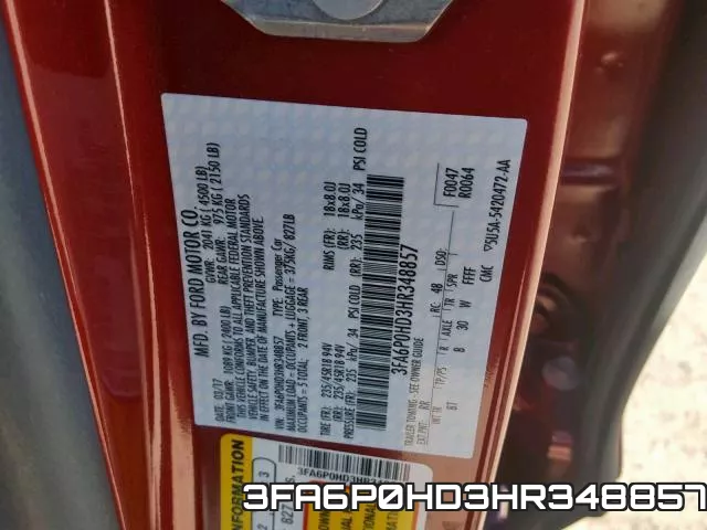3FA6P0HD3HR348857