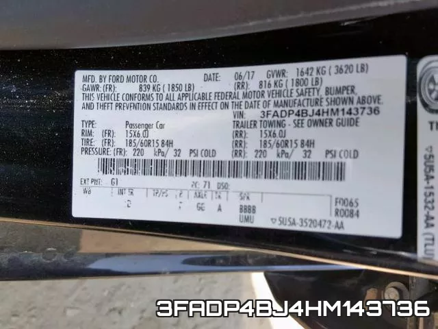 3FADP4BJ4HM143736