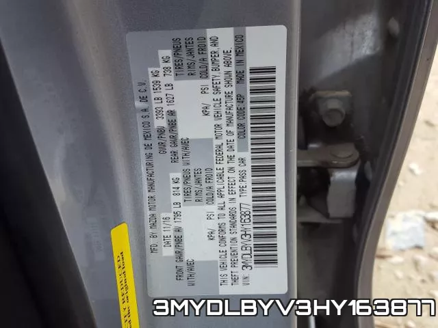 3MYDLBYV3HY163877