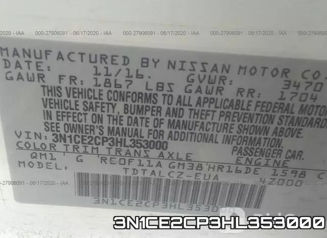 3N1CE2CP3HL353000