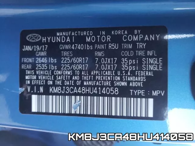 KM8J3CA48HU414058