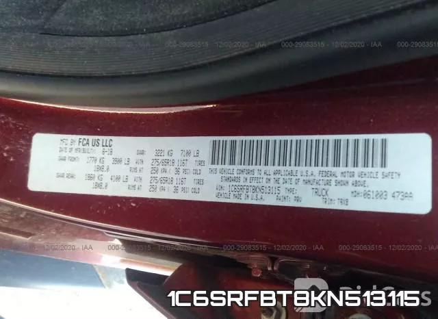 1C6SRFBT8KN513115