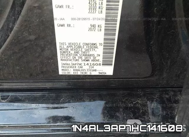 1N4AL3AP7HC141608