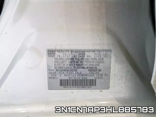 3N1CN7AP3HL885783